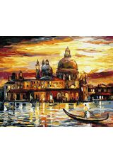 The golden sky of Venice