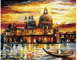 The golden sky of Venice