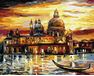 The golden sky of Venice paint by numbers