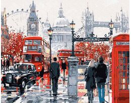 On the streets of London 40x50cm