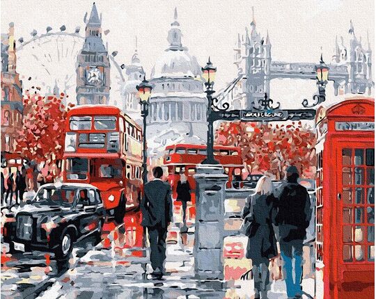 On the streets of London 40x50cm paint by numbers