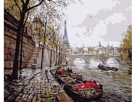 Quay of the Seine paint by numbers