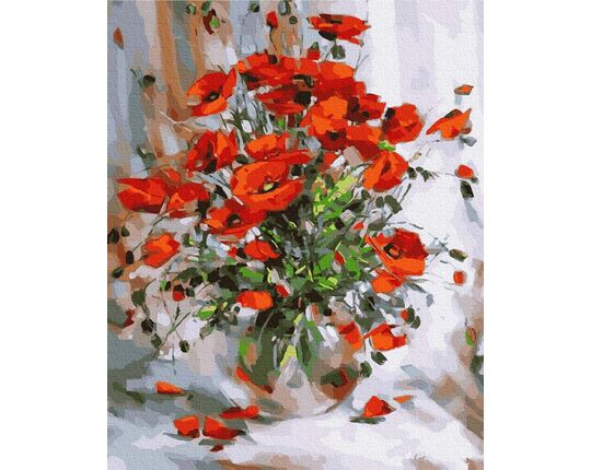 Red poppies 40x50cm paint by numbers