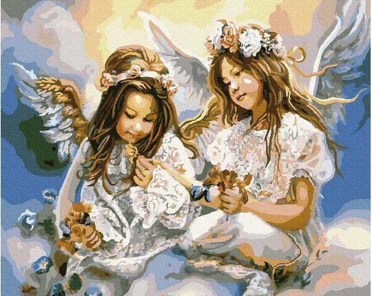 Two Angels paint by numbers