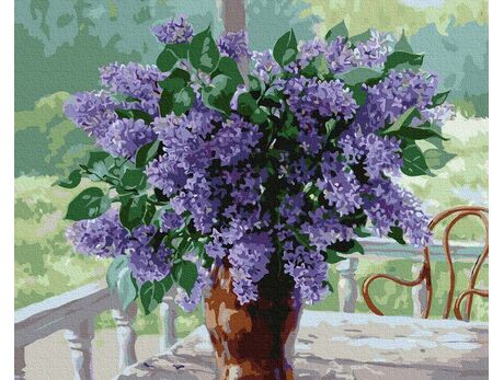 Spring lilac paint by numbers