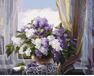 Lilacs on the window paint by numbers