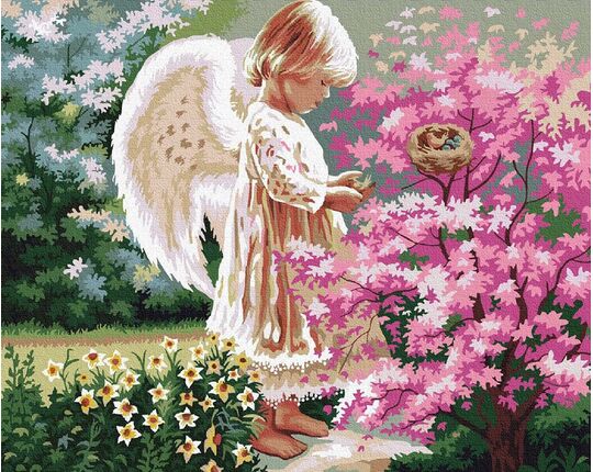 Angel paint by numbers