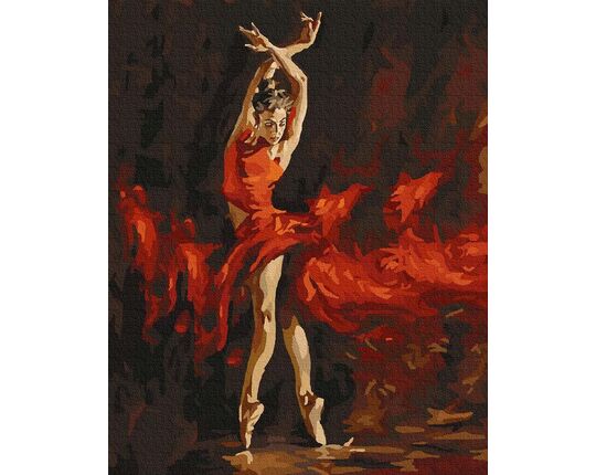 Passionate dance paint by numbers