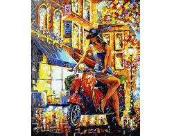 Girl on scooter