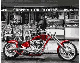 Red motorcycle
