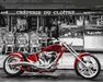 Red motorcycle paint by numbers
