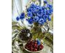 Bouquet of cornflowers paint by numbers