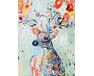 A floral deer paint by numbers