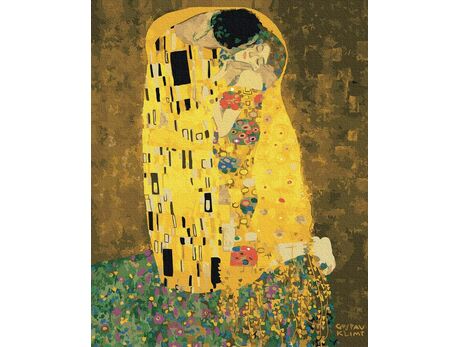 Kiss (Gustav Klimt) paint by numbers