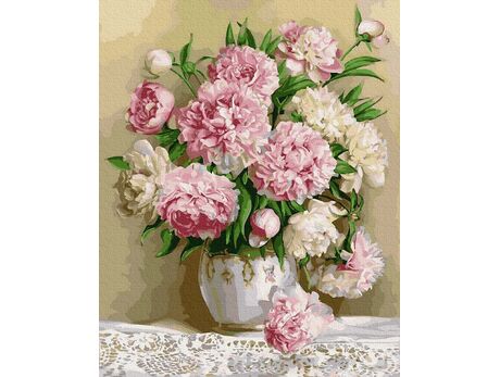 The aroma of peonies paint by numbers