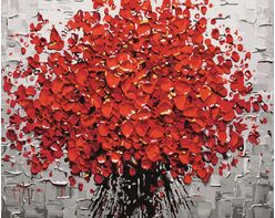 Red bouquet 50x65cm