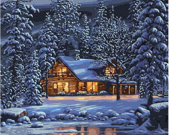 Winter evening 50x65cm paint by numbers