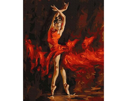 Passionate dance paint by numbers