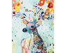 A floral deer paint by numbers
