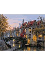 Old Belgian streets, Bruges 50x65cm