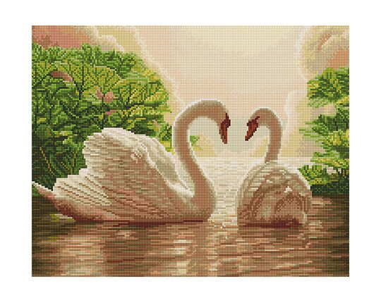 Two Swans diamond painting