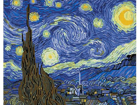 Starry Night, Van Gogh (40x50CM) | DIY 5D Diamond Painting Kit | iPicasso