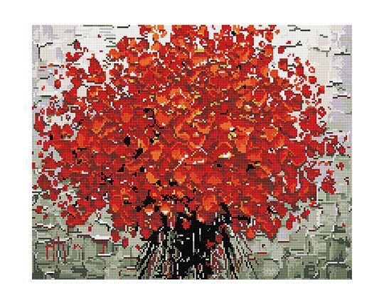 Red Bouquet diamond painting
