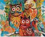 Colorful Owls diamond painting