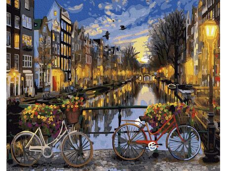 Night Amsterdam paint by numbers