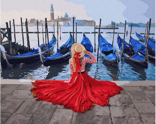 At the pier in Venice 40x50cm paint by numbers