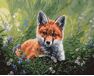 Fox in the grass paint by numbers