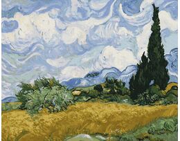 Wheat field with cypresses (Van Gogh)