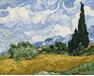 Wheat field with cypresses (Van Gogh) paint by numbers