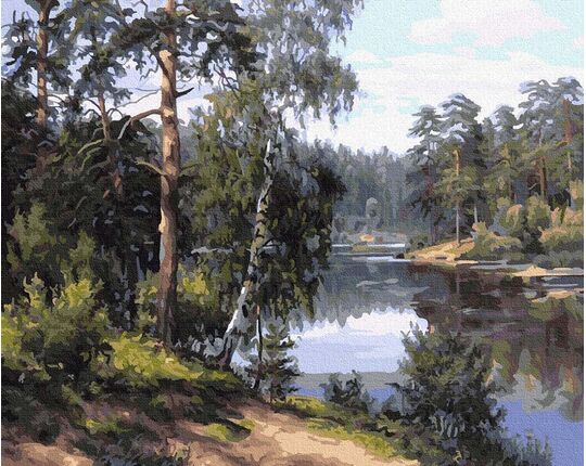 Forest river 50x65cm paint by numbers