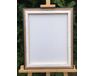 Picture frame (MDF) for 40x50cm canvas, antique silver color picture frames