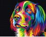 Colorful grace of the dog 40x50cm paint by numbers