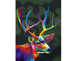 Colorful deer