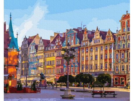 Wroclaw Old Town paint by numbers