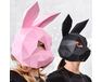 Rabbit mask (black) papercraft 3d models