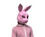 Rabbit mask (pink) papercraft 3d models