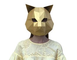 Cat mask (gold)