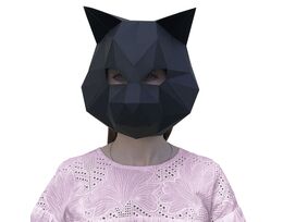 Cat mask (black)