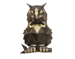 Puffy owl (bronze)
