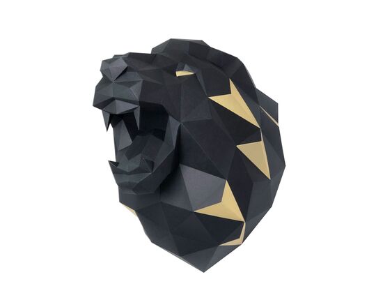 Lion (black) papercraft 3d models