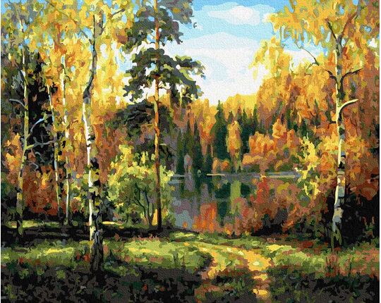 Iin the autumn woods paint by numbers