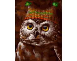 Owl in a hat