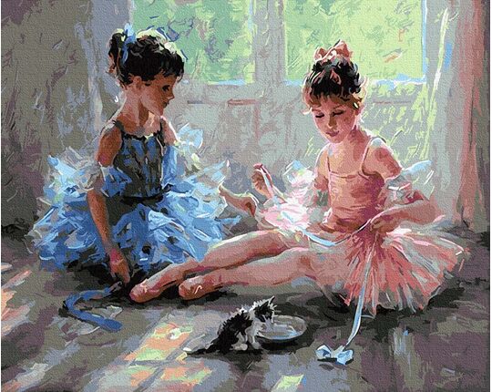 Charming ballerinas 40x50cm paint by numbers