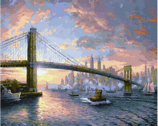 Brooklyn Bridge. New York paint by numbers