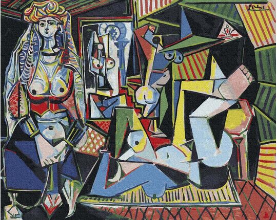 Pablo Picasso. Women of Algeria paint by numbers