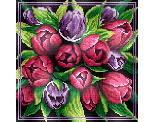 Tulips bouquet diamond painting